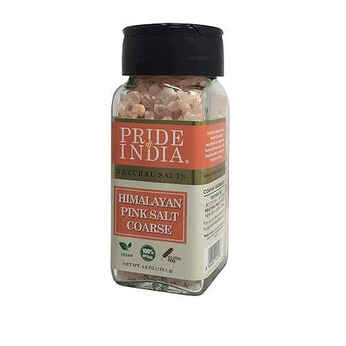 Pride Of India - Pack of 6 - Pure Himalayan Pink Salt - Enriched w/ 84+ Natural Minerals, Dual Sifter, Coarse Grind (4.8 薬局衡オンス, 136.1 gm)