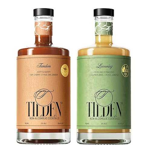 Tilden Cocktails Tilden Duo / Multi Award Winning Non-Alcoholic Cocktail / Vegan \u0026 Gluten Free / No Added Sugar or Preservatives / 750ml (25.4 fl 薬局衡オンス) Each