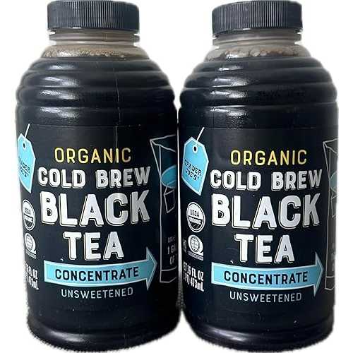 Generic Trader Joes Organic Cold Brew Black Tea Concentrate - 2 bottles