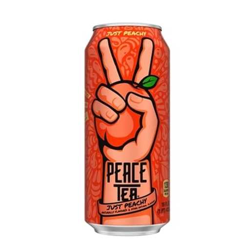 Peace Tea, 16 Fluid Ounces, 24 Count (Just Peachy)