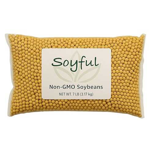 SOYFUL Non GMO Soybeans 7Lbs. Grown 100% インチ USA, Soy Beans Dry for Tofu and Soy Milk, Soybean Dry インチ Bulk, Identity Preserved (IP)
