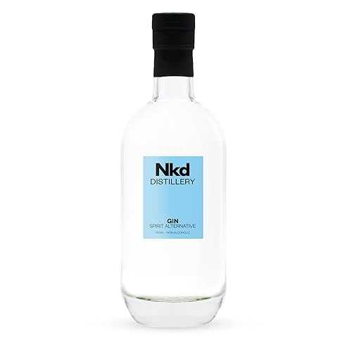 NKD Distillery Nkd Gin Non-Alcoholic Spirit Zero-Proof Gin Alternative / Juniper, Coriander \u0026 Lime Peel Botanicals / Distilled from Real Gin for Cocktails \u0026 Mocktails / Perfect 1:1 Gin Replacement / 750ml