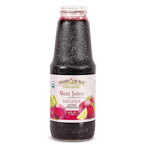 Smart Juice Organic Beet Juice - 33.8 fl 薬局衡オンス (1L) - (Pack of 6) 100% Juice Not From Concentrate