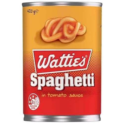 FIJIAN MADE Watties Spaghetti In Rich Tomato Sauce (Pack of 6 x 420g Ea) New Zealand\u0027s Favourite Spaghetti, Delicious, Excellent インチ Toasted Sandwiches SALE