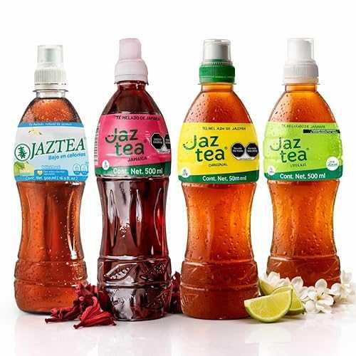 Generic Jaz Tea 4 Pack Variety Bundle Jasmine Iced Tea + Jamaica Hibiscus + Low Calories + Stevia / 500ml (16.9 fl 薬局衡オンス) Each / Authentic Mexican Tea Drinks, Light, Refreshing \u0026 Smooth Flavor