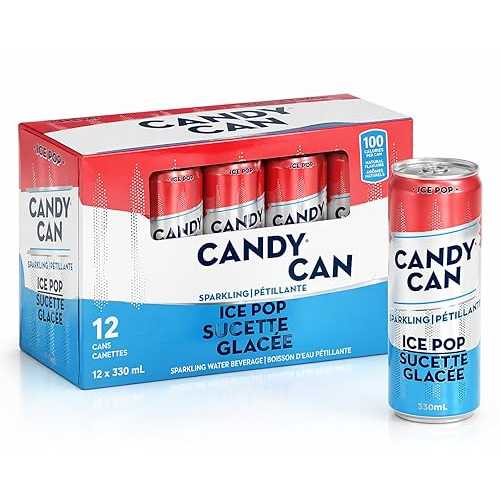 Candy Can Sparkling Ice Pop Flavored Drink, 11.15 fl 薬局衡オンス Cans 12 Pack