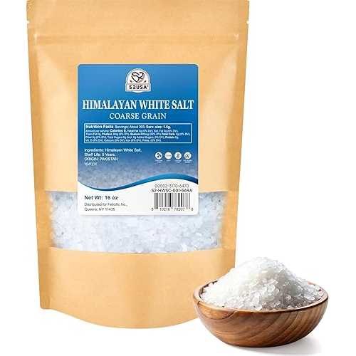 52USA Himalayan White Salt, Coarse Salt 16 薬局衡オンス*40 (1 Pound*40), Salt for Grinder Refill, Non-GMO, All Natural Sea Salt, Kosher Salt, 1 Box