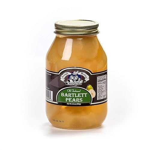 Amish Wedding All Natural Old Fashioned Bartlett Pears, 32 薬局衡オンス jar