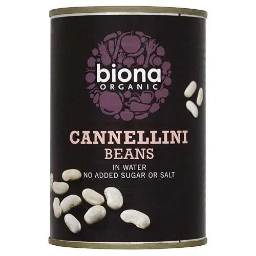 Biona Organic Cannellini Beans インチ Water (400g) - Pack of 2
