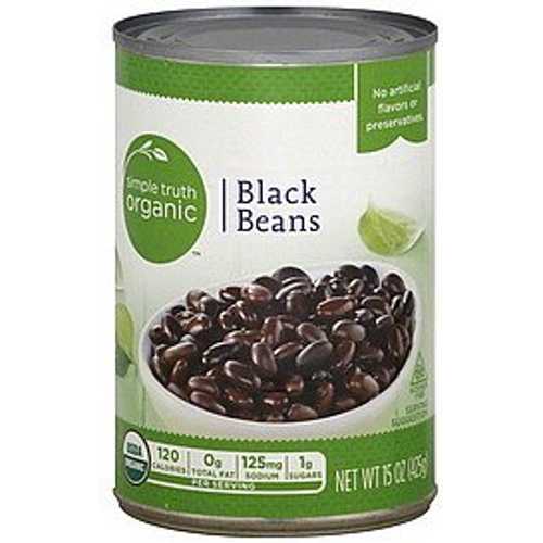 Simple Truth Organic Black Beans 15 Oz (Pack of 6)