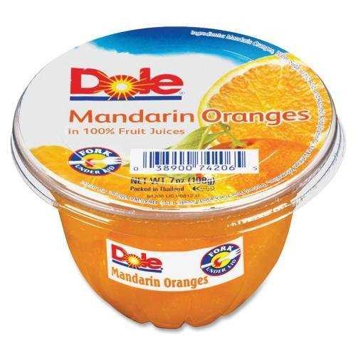 Dole Food Company, Inc 74206011 Fruit Cups 7 薬局衡オンス. 12/CT Mandarin Oranges