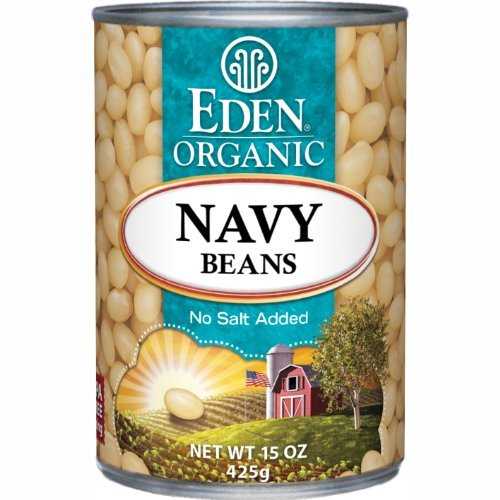 Eden Organic Navy Beans, No Salt Added, 15-Ounce Cans (Pack of 12) by Eden