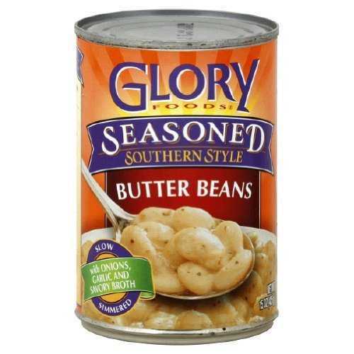 Glory Foods Seasoned Southern Style Butter Beans 15薬局衡オンス Can (Pack of 6) by Glory Foods