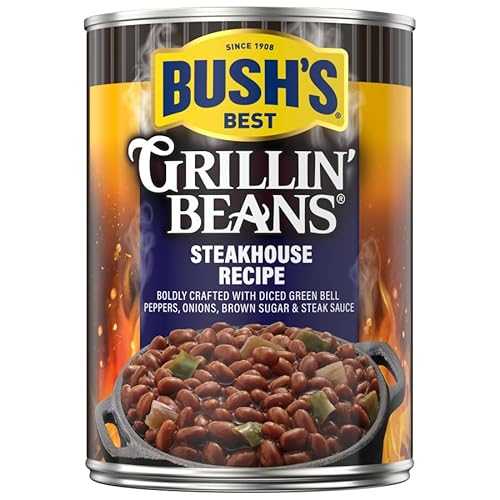 Bush\u0027s Best Steakhouse Recipe グリルリンビーンズ 22 薬局衡オンス (12 個容器に並べる) Bush\u0027s Best Steakhouse Recipe Grillin\u0027 Beans 22 薬局衡オンス (Pack of 12)