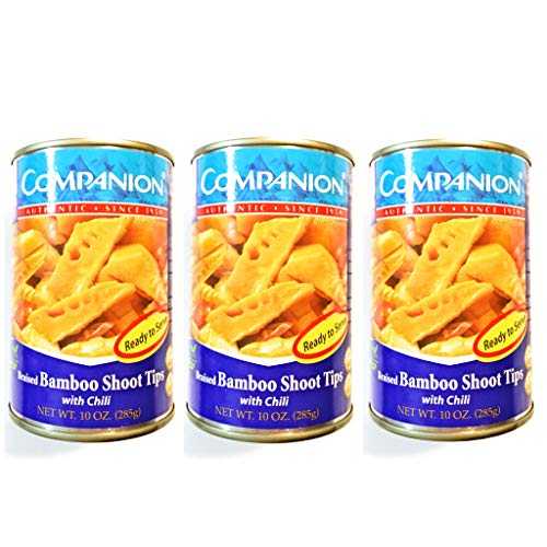 3 Pack Companion Braised Bamboo Shoot Tips With Chili (10 Oz Each)辣椒・併筍尖 3 Pack Companion Braised Bamboo Shoot Tips With Chili (10 Oz Each)