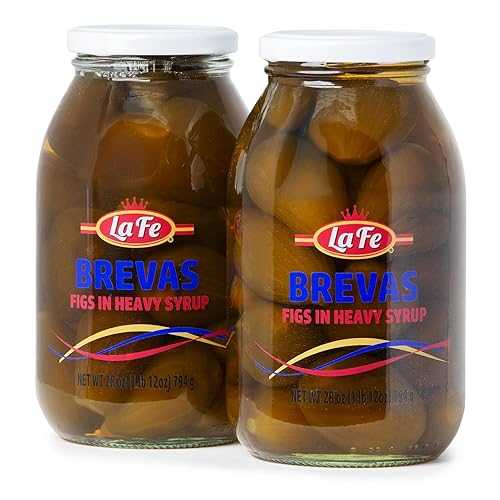 La 鉄 Brevas - Whole Figs インチ Heavy Syrup, Dulce de Brevas en Alm・・赤ちょうちん, Fresh Figs Fruit, Traditional Colombian Higos Frescos, Super Fruit Rich インチ Fiber, Vitamin A \u0026 C, Calcium \u0026 Iron, 28薬局衡オンス 2 Jars La 鉄 Brevas