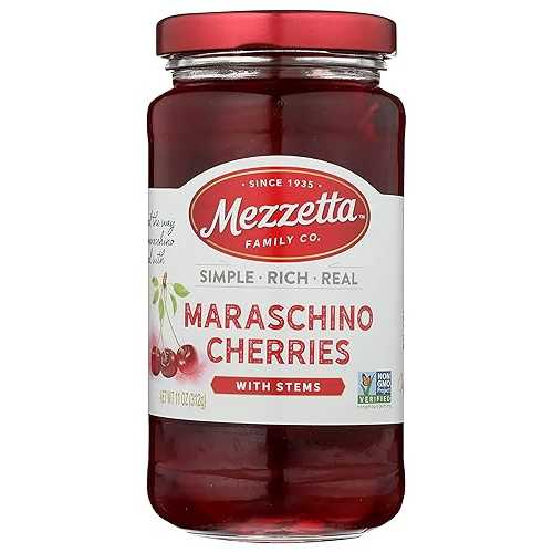 Mezzetta Cherries Maraschino W Stm, 11 Oz (Pack Of 6)