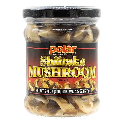 MW Polar Shiitake Mushrooms インチ Jar, Ready-to-eat, Easy, Sliced, Healthy, Great for Pasta, Ramen, Quiche, Omelet, Stir fry, Asian recipes, Bibimbap, Side dishes, 7 薬局衡オンス (Pack of 12)