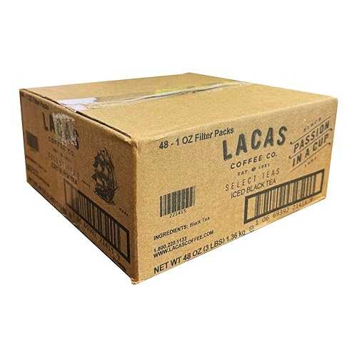Lacas Coffee Company Lacas Coffee Co. Black Iced Tea - 1 Oz Filterpacks (48 Count)
