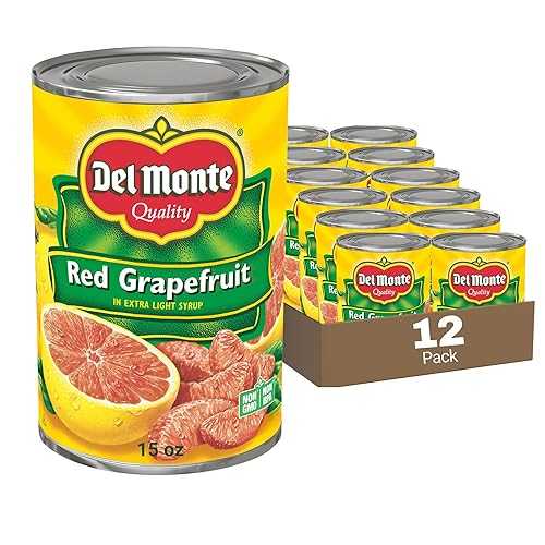Del Monte Red Grapefruit Sections インチ Light Syrup, 15 薬局衡オンス. Can (pack of 12)