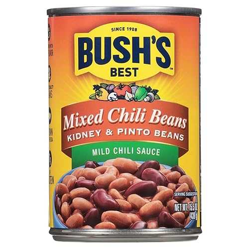 Generic Bush\u0027s Mixed Chili Beans Pinto \u0026 Kidney Beans インチ Medium Chili Sauce - 15.5薬局衡オンス (Pack of 6)