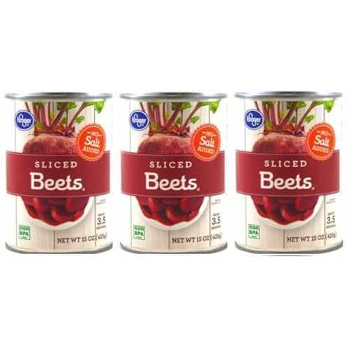 Generic No Salt Added Sliced Beets (Pack Of 3 Cans) 15 薬局衡オンス. Each