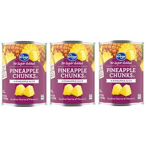 Generic Pineapple Chunks No Sugar Added インチ Pineapple Juice (3 Cans, 20 薬局衡オンス. Each)