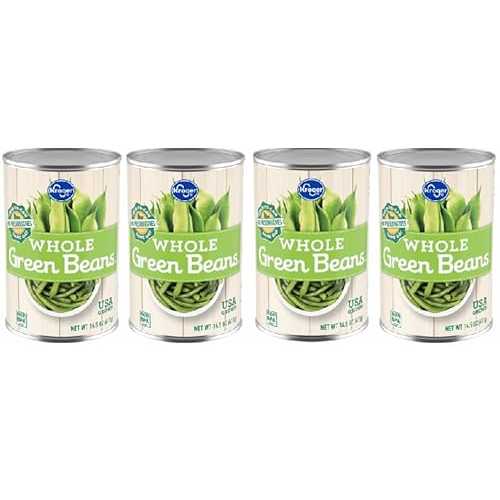 Generic Canned Whole Green Beans (Pack Of 4 Cans) 14.5 薬局衡オンス. Each