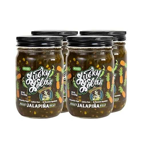 Lucky Lola\u0027s / Jarred Jalape・・OS, 4 Pack / 0g Sodium, 0g Fat / Party Platter, Midnight Snack, Low-Carb Diet / Gluten Free, Dairy Free, No Corn Syrup, No Artificial Flavors, No Artificial Colors, No Artificial P
