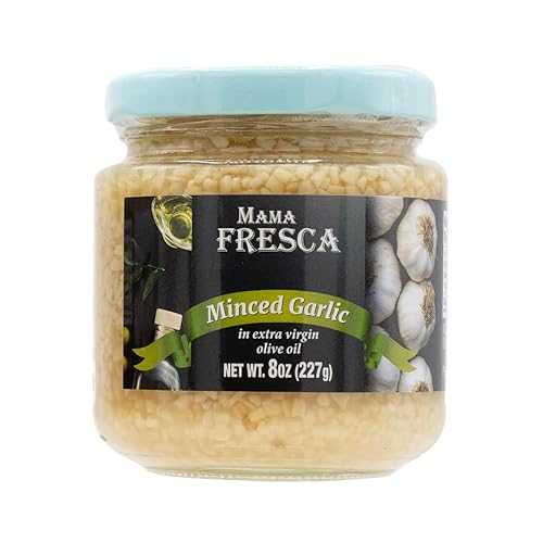Mama Fresca Minced Garlic インチ Olive Oil 8薬局衡オンス Jar (Pack of 12)