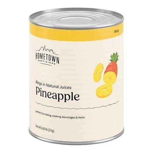 Generic #10 Can Sliced Pineapple Rings インチ Natural Juice - 6/Case