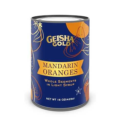 GEISHA GOLD Mandarin Oranges Whole Segments インチ Light Syrup 15 OZ. (Pack of 24), Mandarin Orange / Kosher Certified No Saturate \u0026 Trans Fat Gluten Free Only LL size