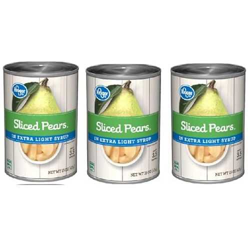 Generic Sliced Pears インチ Extra Light Syrup (3 Cans. 15 薬局衡オンス. each can)