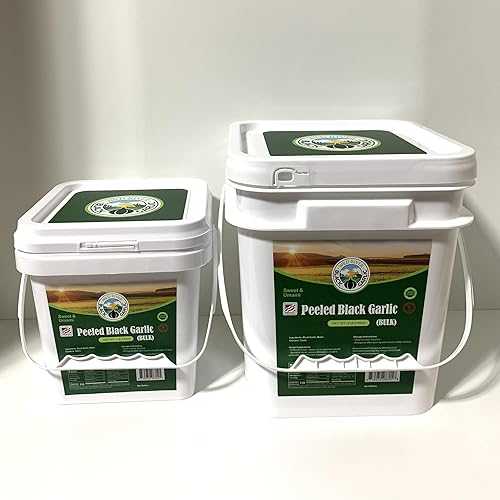 100% American Grown \u0026 Made - Wild River Black Garlic- Bulk Peeled Black Garlic Cloves - Naturally Aged Gilroy California Garlic - Pure Umami Superfood - Professional Chef Grade (4 LB)