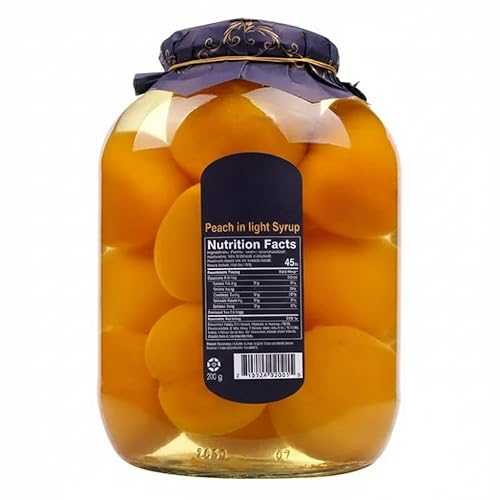 Generic Gourmet Whole Peaches インチ Light Syrup, 94 Ounce Jar, Peach, Water,Sugar,Citric Acid, Ascorbic Acid