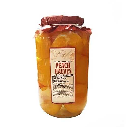 Generic Yellow Clingstone Peach Halves インチ Light Syrup, 60 薬局衡オンス. (2, Peach)