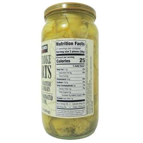 Generic Artichoke Hearts, Sliced Halves \u0026 quarters, Marinated インチ oil, Heart Healthy 2-count, 33 薬局衡オンス per jar, Total [ 66 薬局衡オンス, 4.12 重量ポンド ]