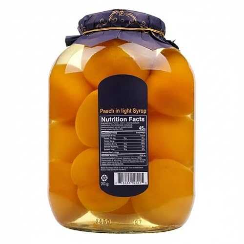 Generic Gourmet Whole Peaches インチ Light Syrup, 94 Ounce Jar, Peach, Water,Sugar,Citric Acid, Ascorbic Acid