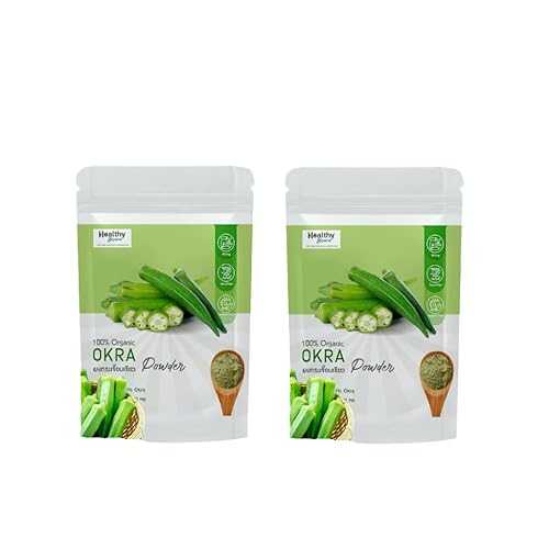 (Pack of 2)?????? Okra Powder - Fine Ground Green Okra for Cooking, Smoothies, and Baking - Natural Culinary Thickener for Soups and Stews 100g Generic (Pack of 2) Okra Powder - Fine Ground Green Okra for Co