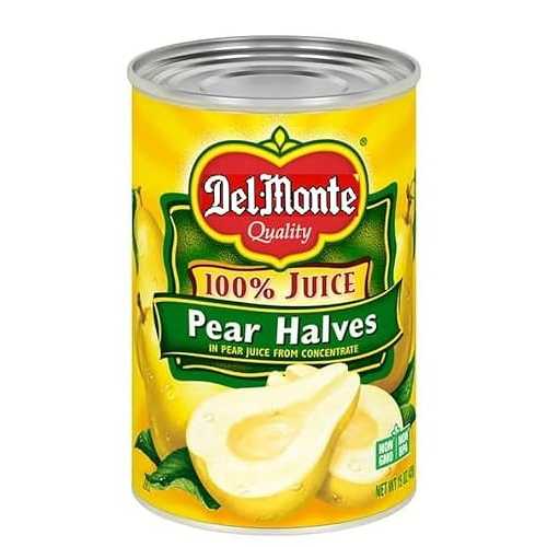 Generic Pear Halves インチ 100% Juice Canned Fruit 15 薬局衡オンス (Pack of 6)