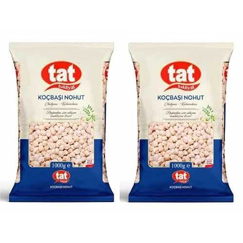 Generic Tat Bakliyat Kocbasi Nohut, Dried Chickpeas, 9粍, 1000g, Pack of 2