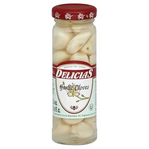 Delicias Garlic Cloves, 3.5-Ounce Bottles (Pack of 12)
