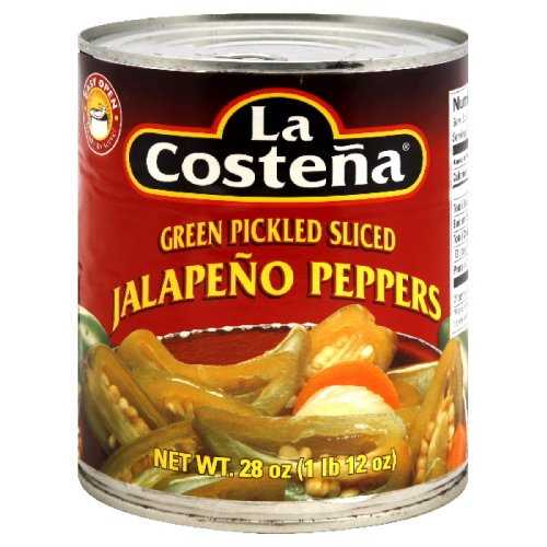 La Costena Sliced Jalapeno, 28-ounces (Pack of6)