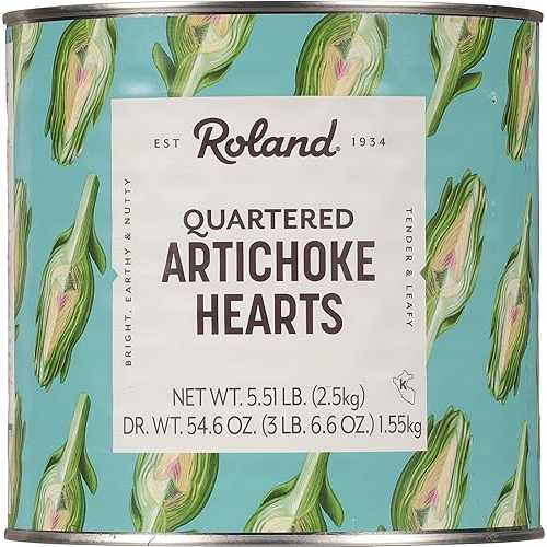 Roland Foods Quartered Artichoke Hearts, Specialty Imported Food, 5.51 Pound, Pack of 1