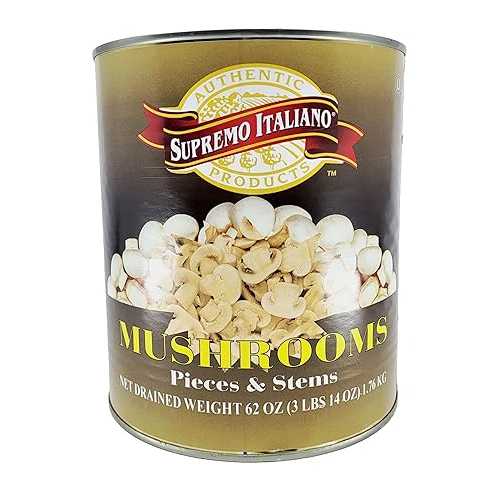 Supremo Italiano Mushrooms Stems and Pieces, 62 Ounce