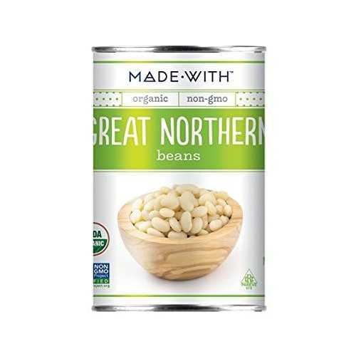 MadeWith Made with Brand Great Northern Beans, 15 Oz (Pack of 12)