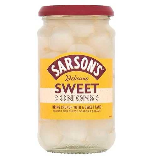 Haywards Sarsons Sweet \u0026 Mild Silverskin Onions 460g (Pack of 1)