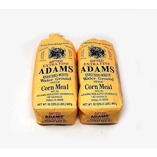 JFS Adams Extra Fine Sifted Cornmeal enriched with Vitamins, 2 32 Ounce Bags