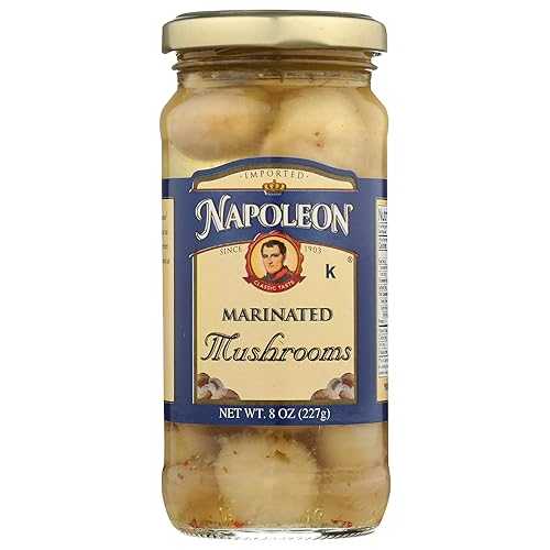 Napoleon Marinated Mushrooms, 8 Ounce (Pack of 12)