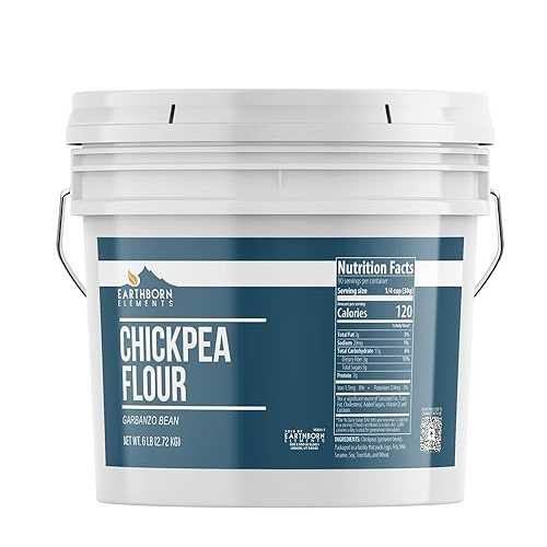 Earthborn Elements Chickpea Flour 1 Gallon Bucket, Garbanzo Bean, Gluten Free